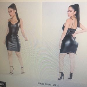 🔥BRAND NEW Fashion Nova Leather Dress🔥